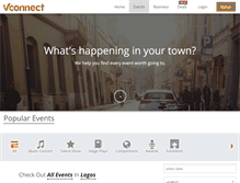 Tablet Screenshot of events.vconnect.com